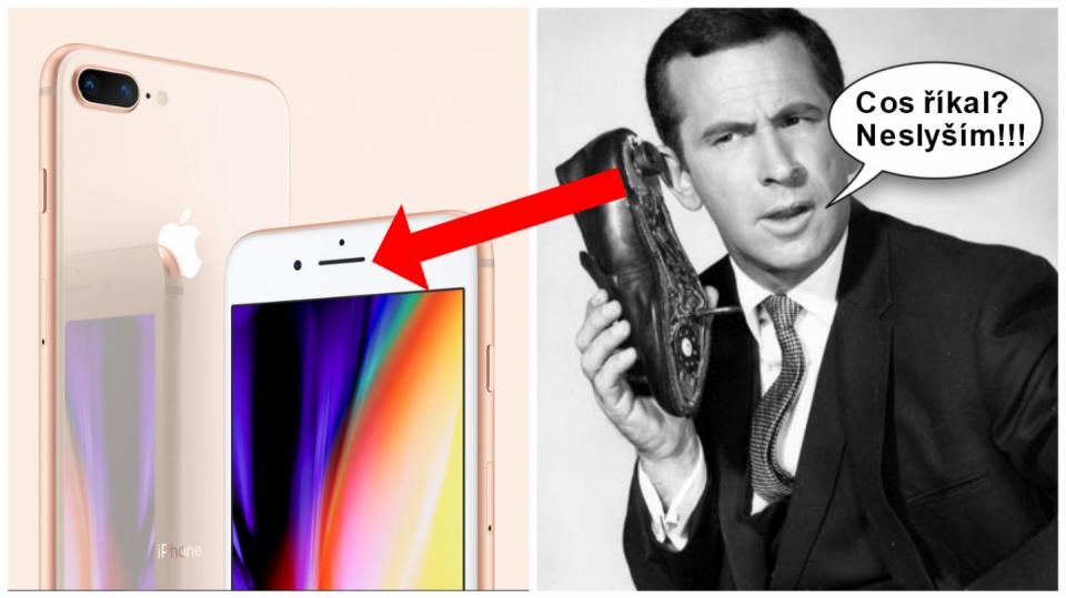 Novým iPhonům 8 praská sluchátko při telefonních hovorech